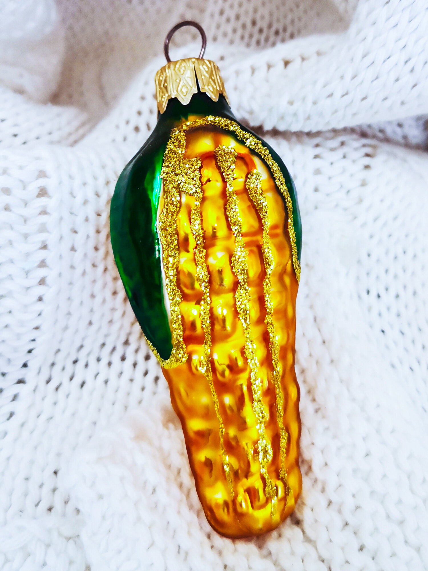 Ёлочное украшение "Кукуруза"9 см