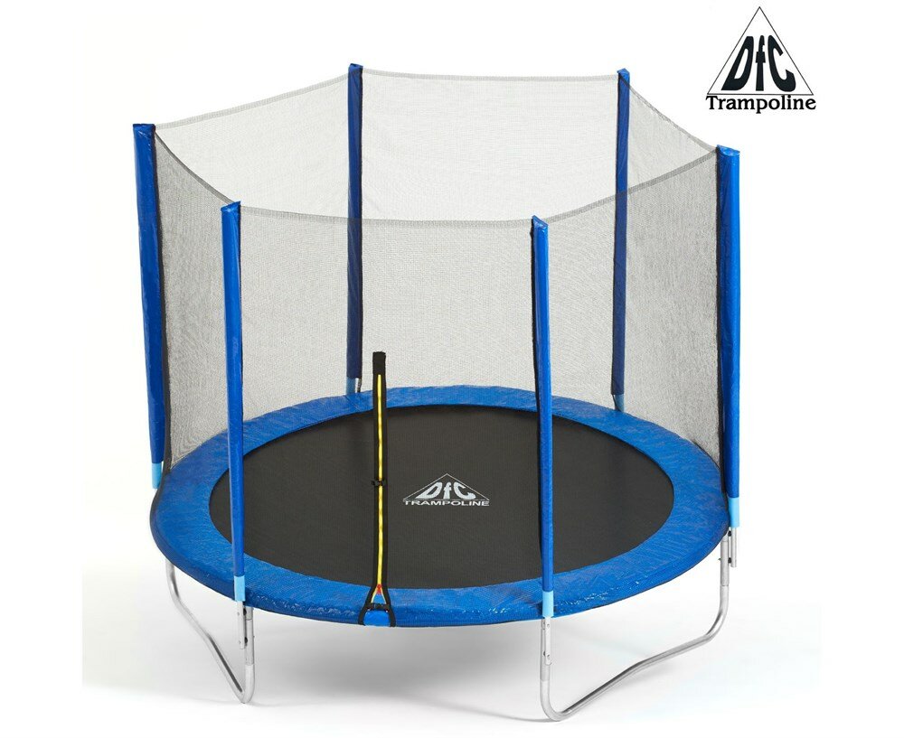 Батут DFC Trampoline Fitness 6ft наружн. сетка, синий (183см)