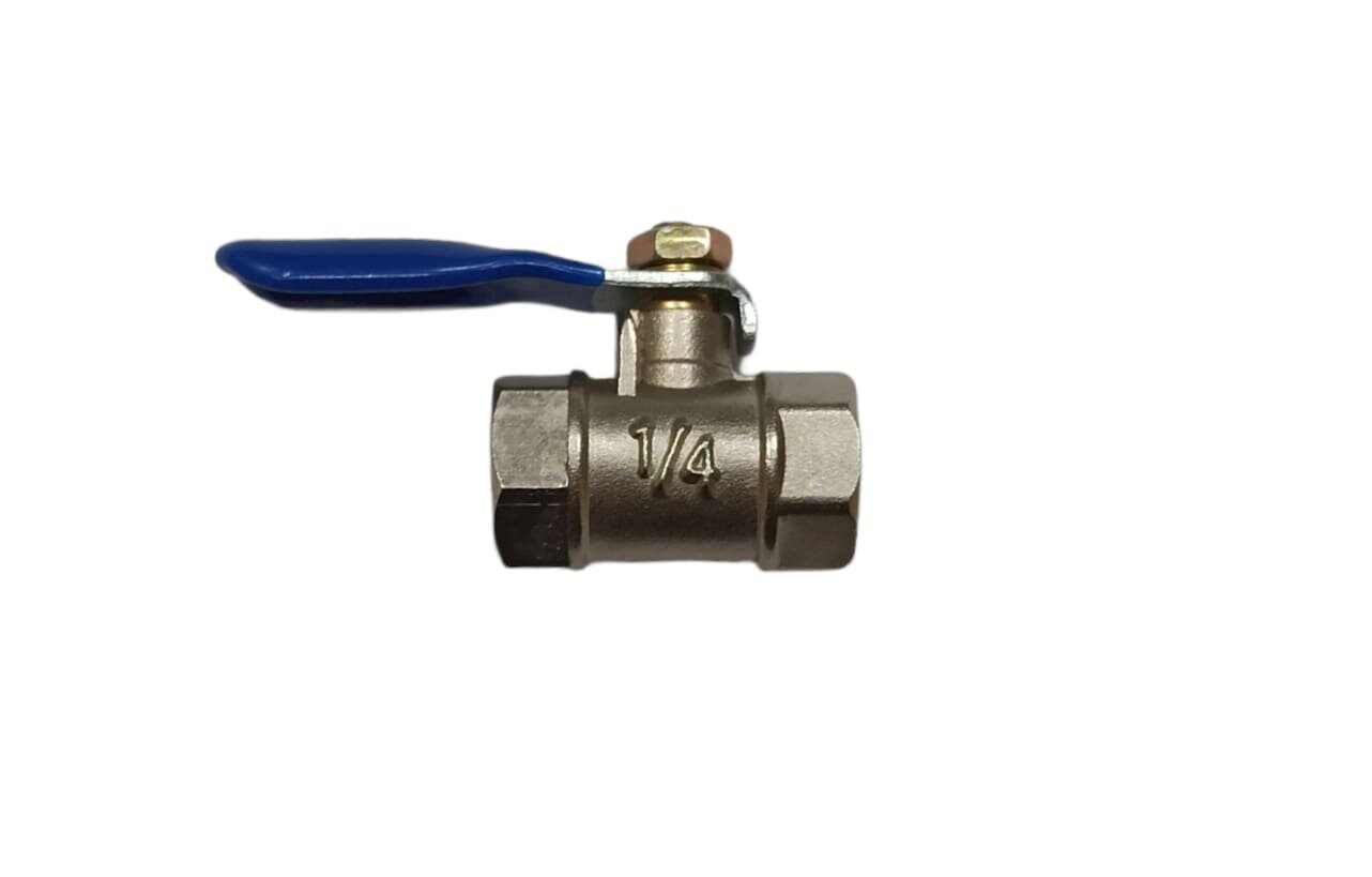 фото Кран 1/4, металлический, мама - мама, с длинным рычагом