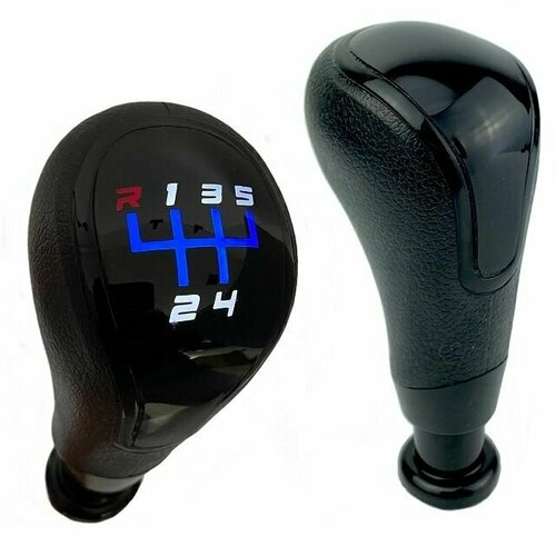 (KONKURENT) Ручка кпп с LED подсветкой (синий цвет) R вперед