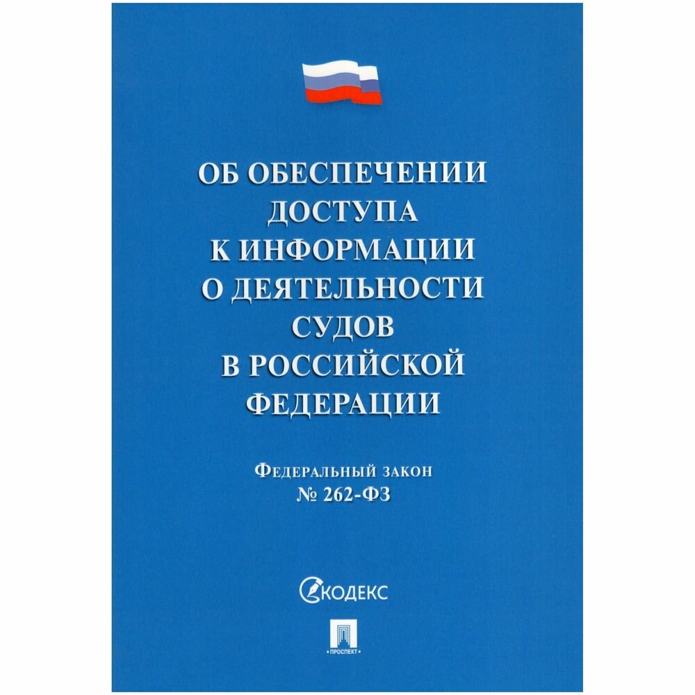 Федеральный закон Проспект Об обеспечении доступа к информации о деятельности судов в РФ. 2023 год