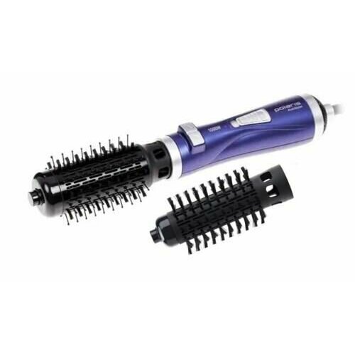 Фен-щетка Polaris PHS 1002 синийсеребристый синийсеребристый 1000 Вт вращающаяся щетка диаметр - 36 мм 50 мм насадок - 2 шт шнур - 18 м 617000₽