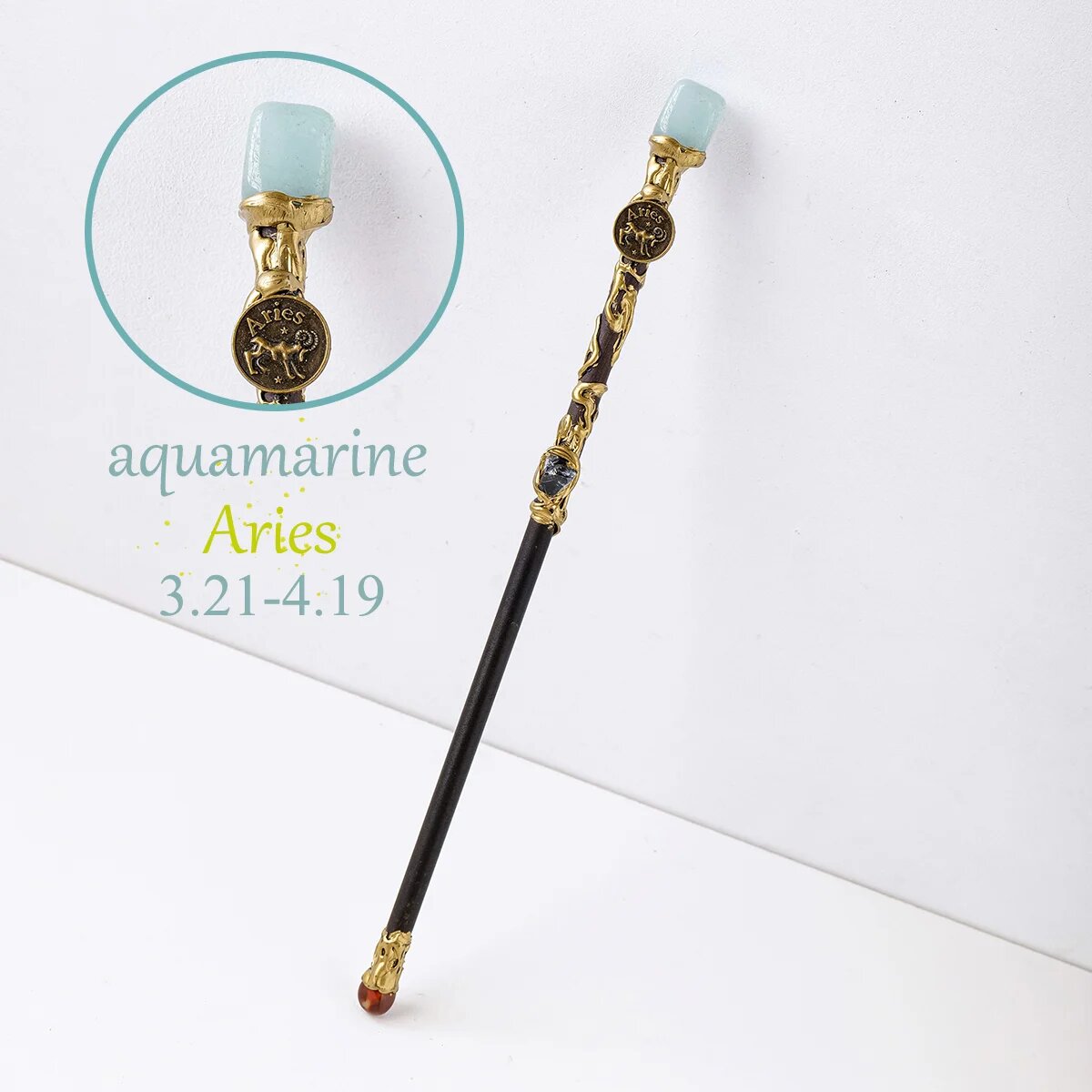 Скипетр из натуральных камней Runyangshi, Aries