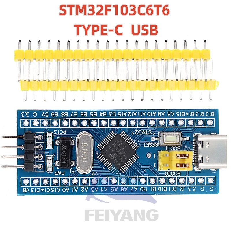 STM32F103C6T6 STM32F103C8T6 ARM Минимальный модуль платы разработки, STM32F103C6T6 Type-C