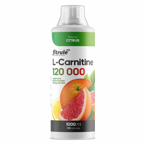 Концентрат Fitrule L-Carnitine, 120000 мг, цитрус, 1000 мл