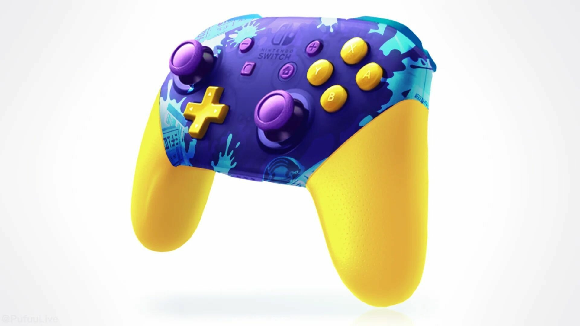 Игровой контроллер, геймпад для Nintendo Switch Pro Splatoon 3, поддерживает Bluetooth, NFC — фото 1