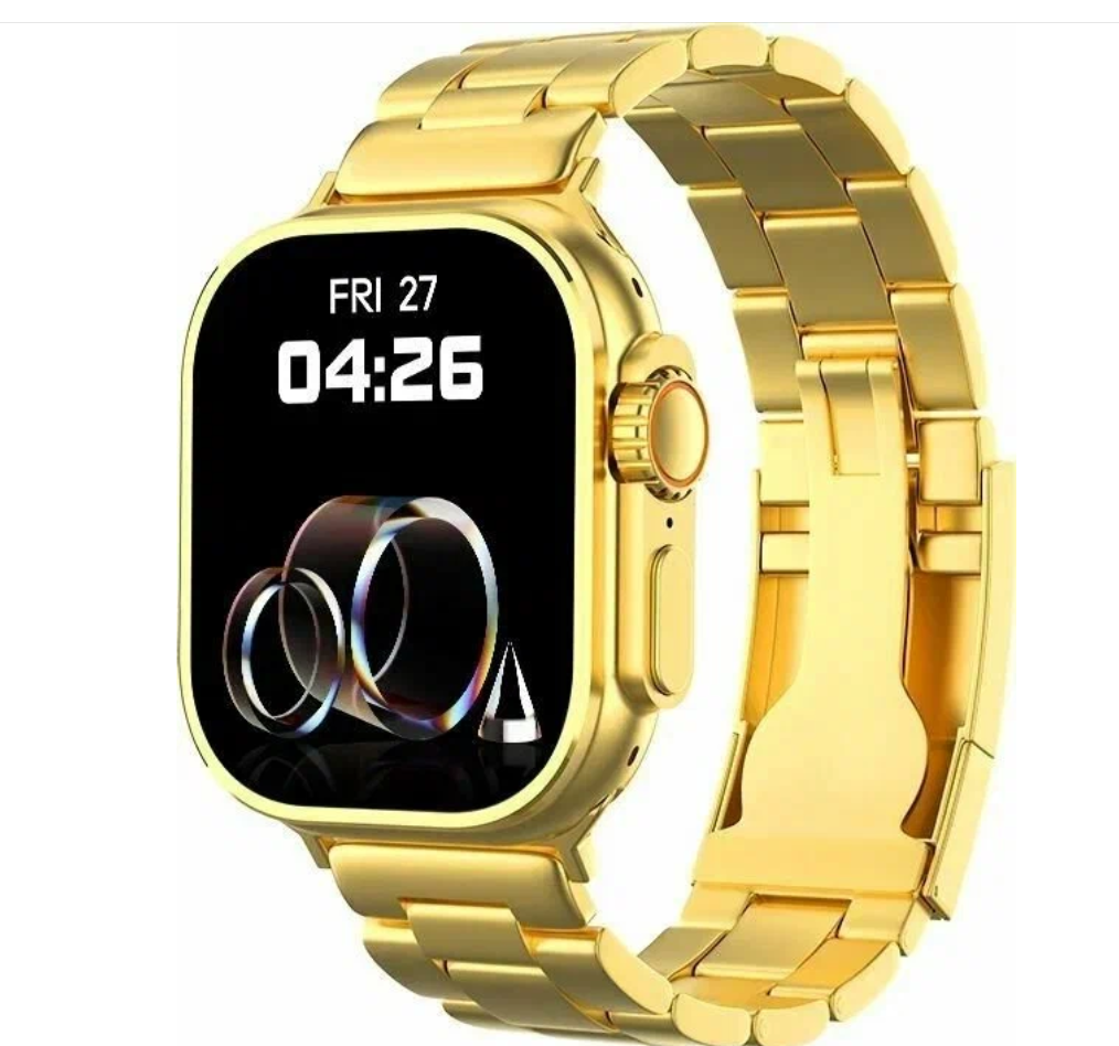 Смарт часы X-BO 8 Ultra PREMIUM Series Smart Watch 49мм , 2 ремешка, iOS, Android, Bluetooth звонки, Уведомления, Золотые