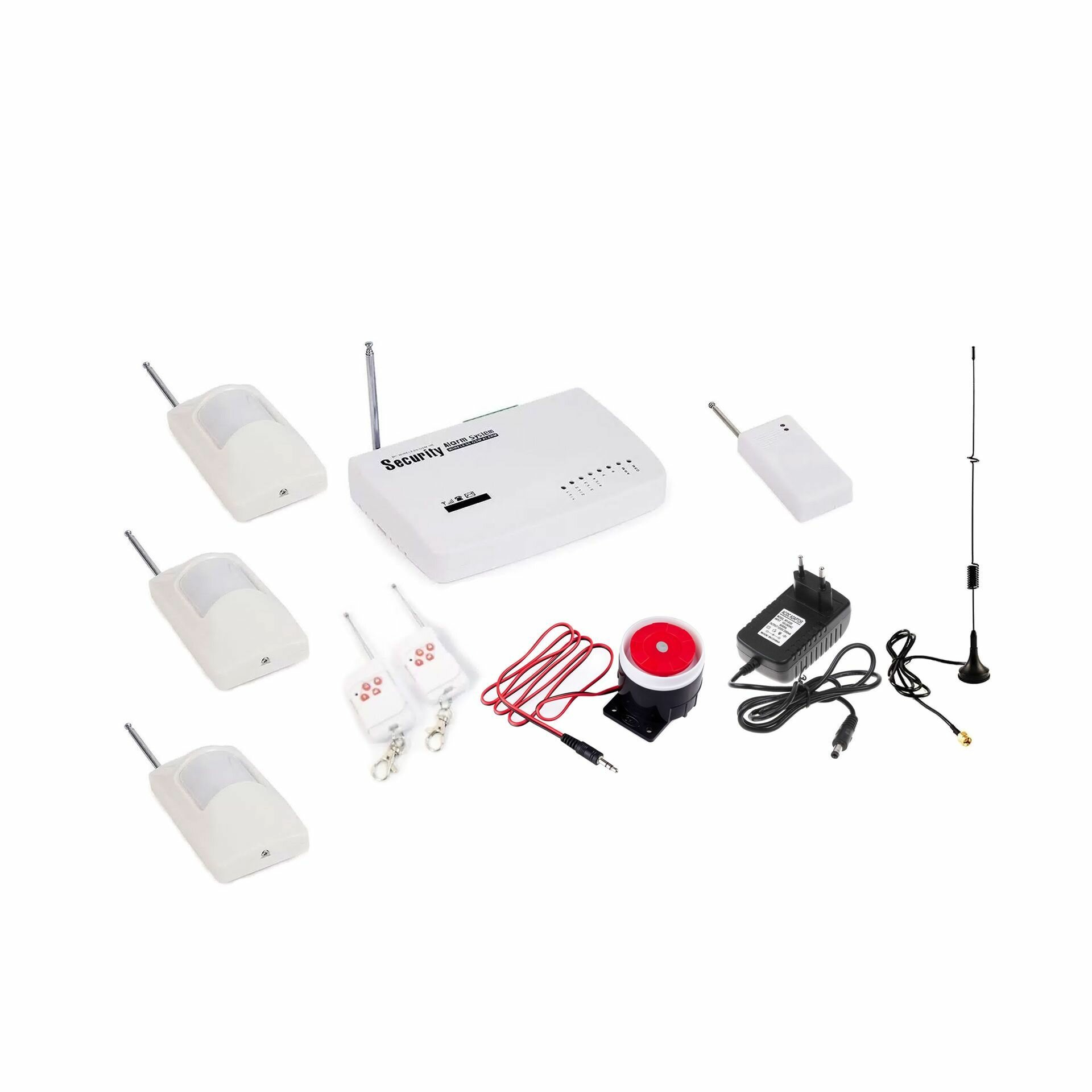 Комплект сигнализации Страж Стандарт с тремя беспроводными датчиками движения и датчиком вскрытия