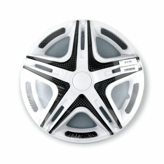 Колпак декоративный 14" Дакар белый super black 2 шт. (STAR)