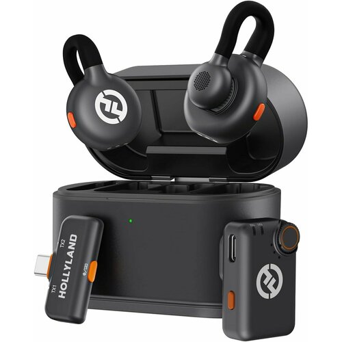 Беспроводной петличный микрофон Hollyland Lark M2S Петличная радиосистема Мини-комбо USB C 1633900₽