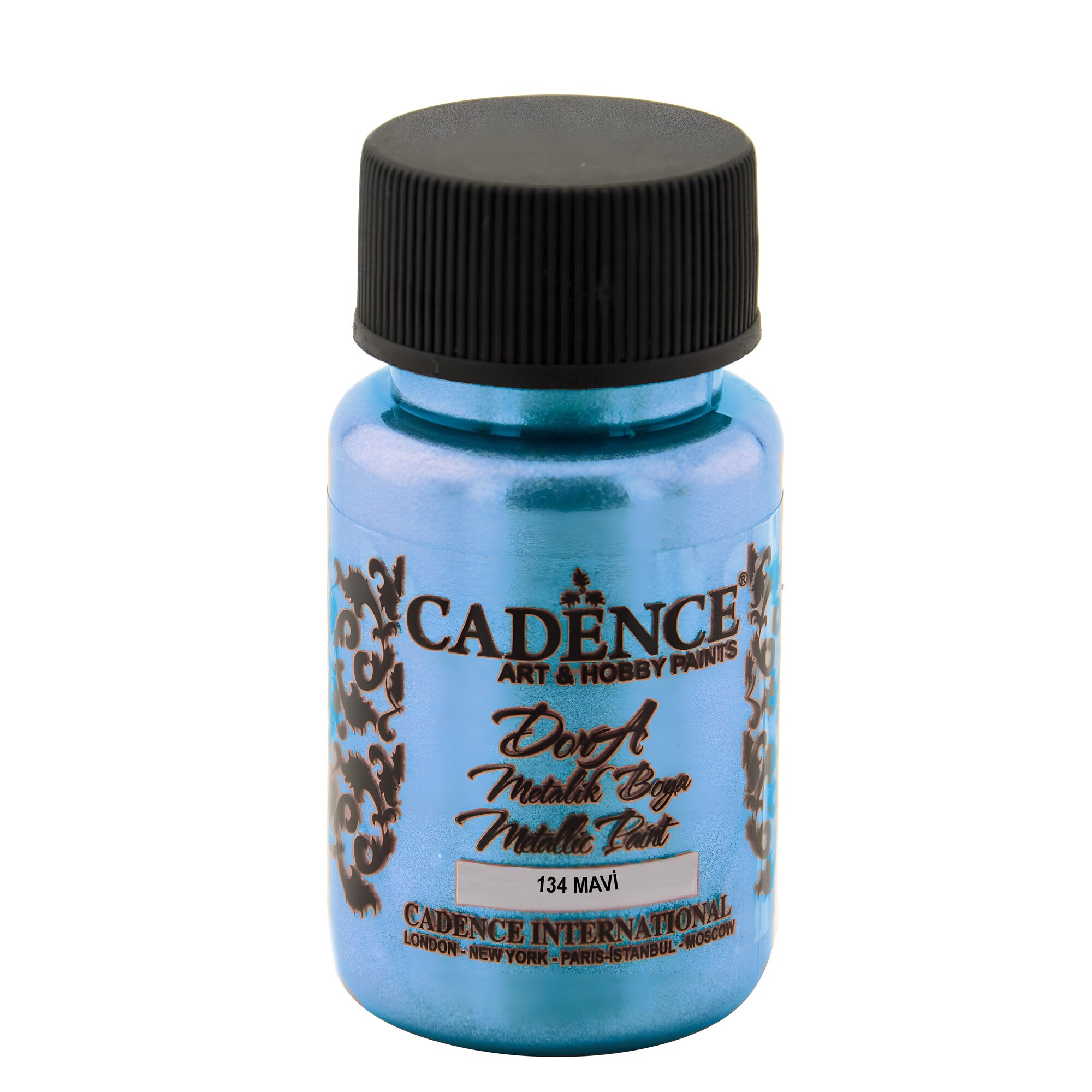 Акриловая краска Cadence Dora Metallic Paint, 50 ml. Blue-134