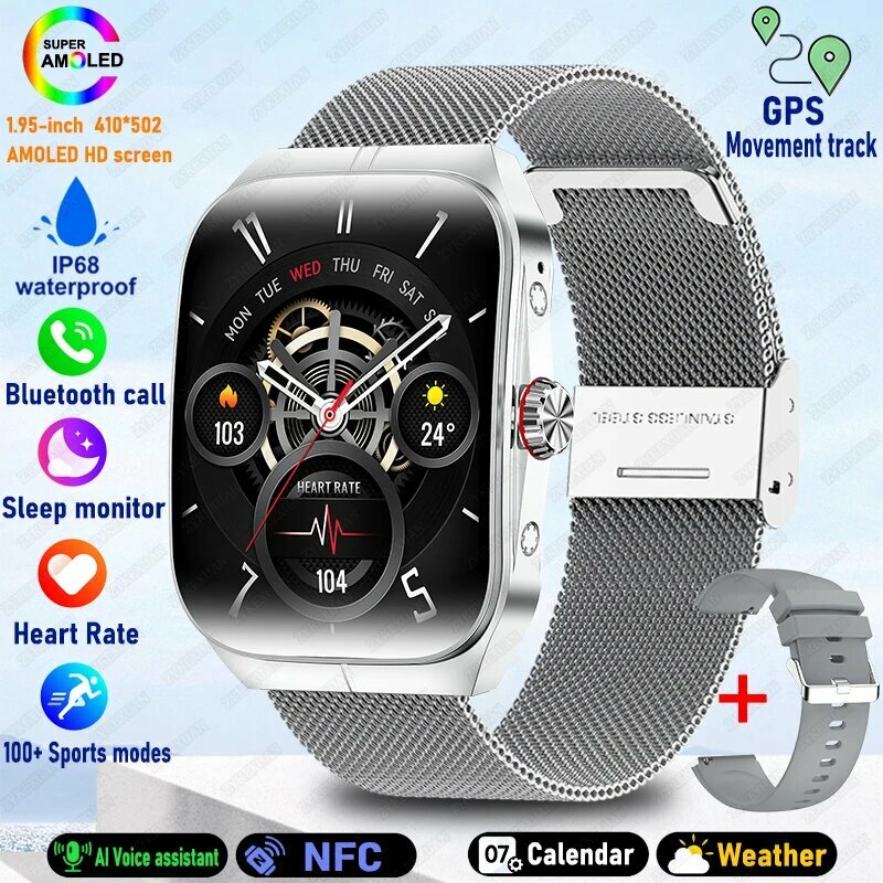 OPPO Smart Watch 2025, Silver mesh belt