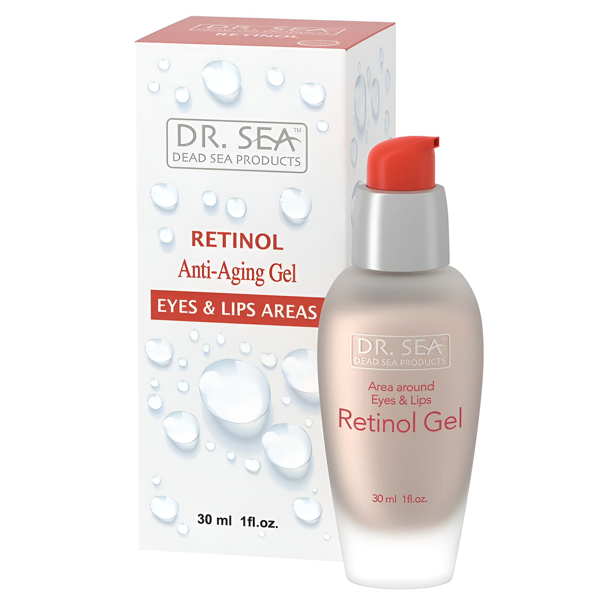 Гель Dr. Sea Retinol Gel, для глаз и губ, с ретинолом, 30 мл