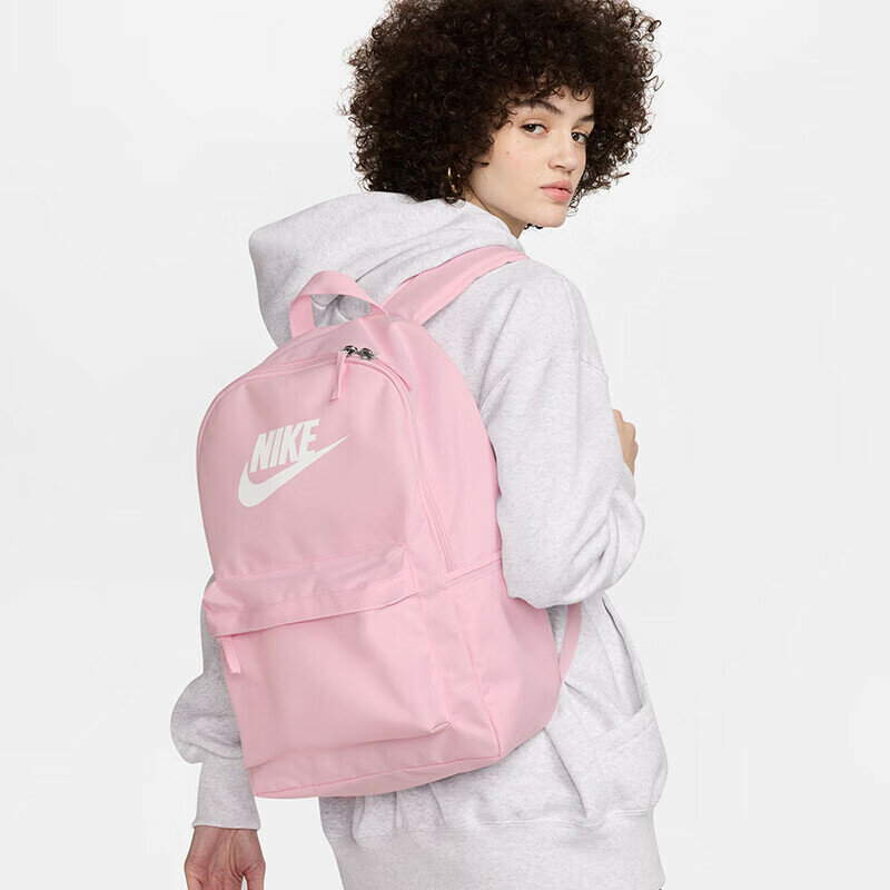 Nike Men's And Women's Backpack, Travel Bag, Nike Heritage Classic Casual Bag, School Bag, DC4244-664, Pink, MISC