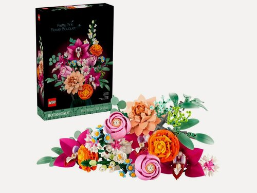 Изображение товара Конструктор LEGO Icons Красивый розовый букет 10342, 749 деталей, от 18 лет