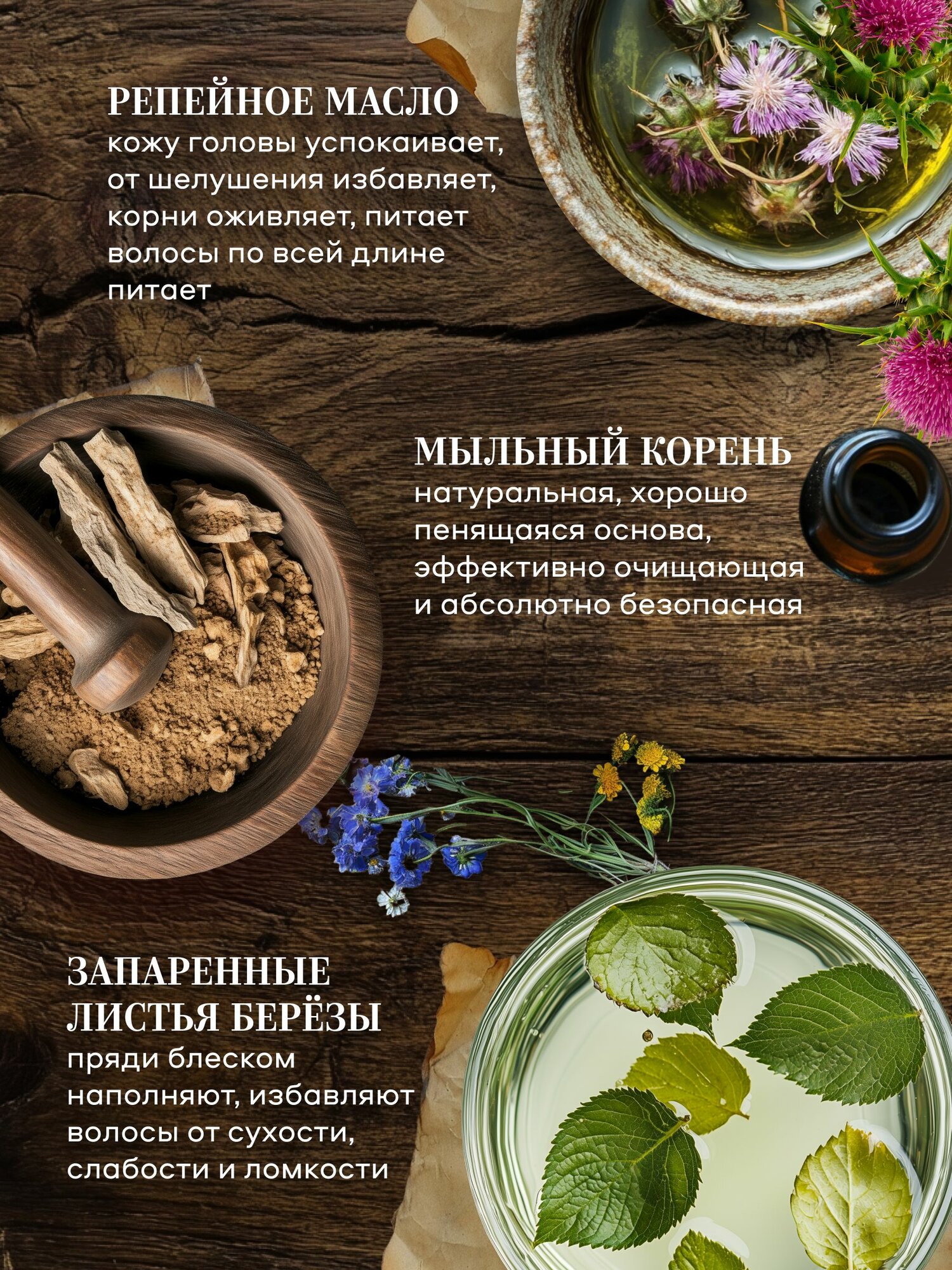 Изображение Рецепты бабушки Агафьи Шампунь для волос для всей семьи восстанавливающий укрепляющий 2000 мл