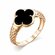 Кольцо Diamant online, красное золото, 585 проба, оникс