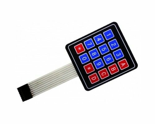 Arduino Модуль клавиатуры 4х4 (с клеящимся слоем)