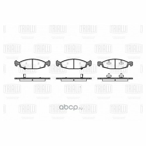 Колодки тормозные jeep cherokee 88-/grand cherokee ii 99- передние Trialli PF4238