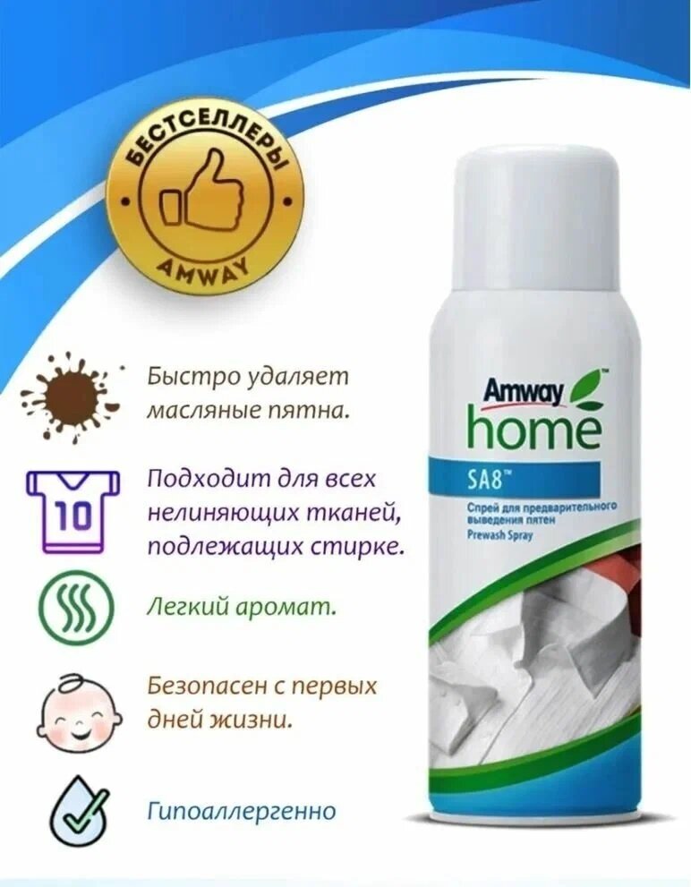 Amway Home™ SA8™ Спрей для предварительного выведения пятен