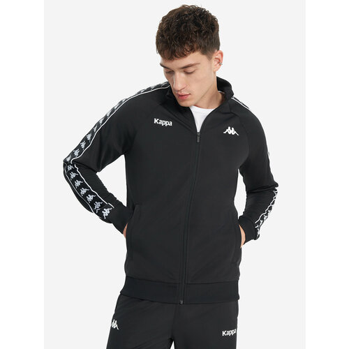 фото Толстовка kappa authentic banda men's knitted jumpers full zip, размер 56/58, , черный
