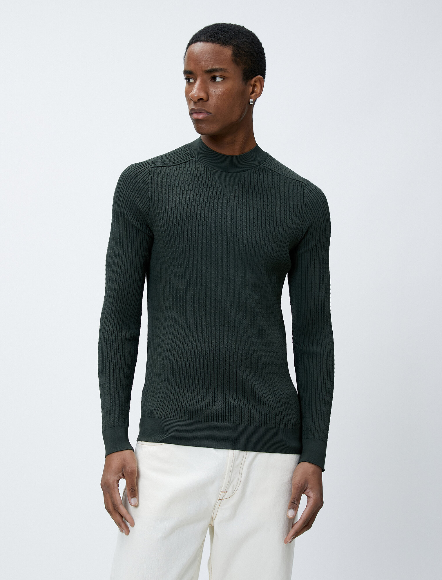 Свитер KOTON, размер M, , хаки — фото 1