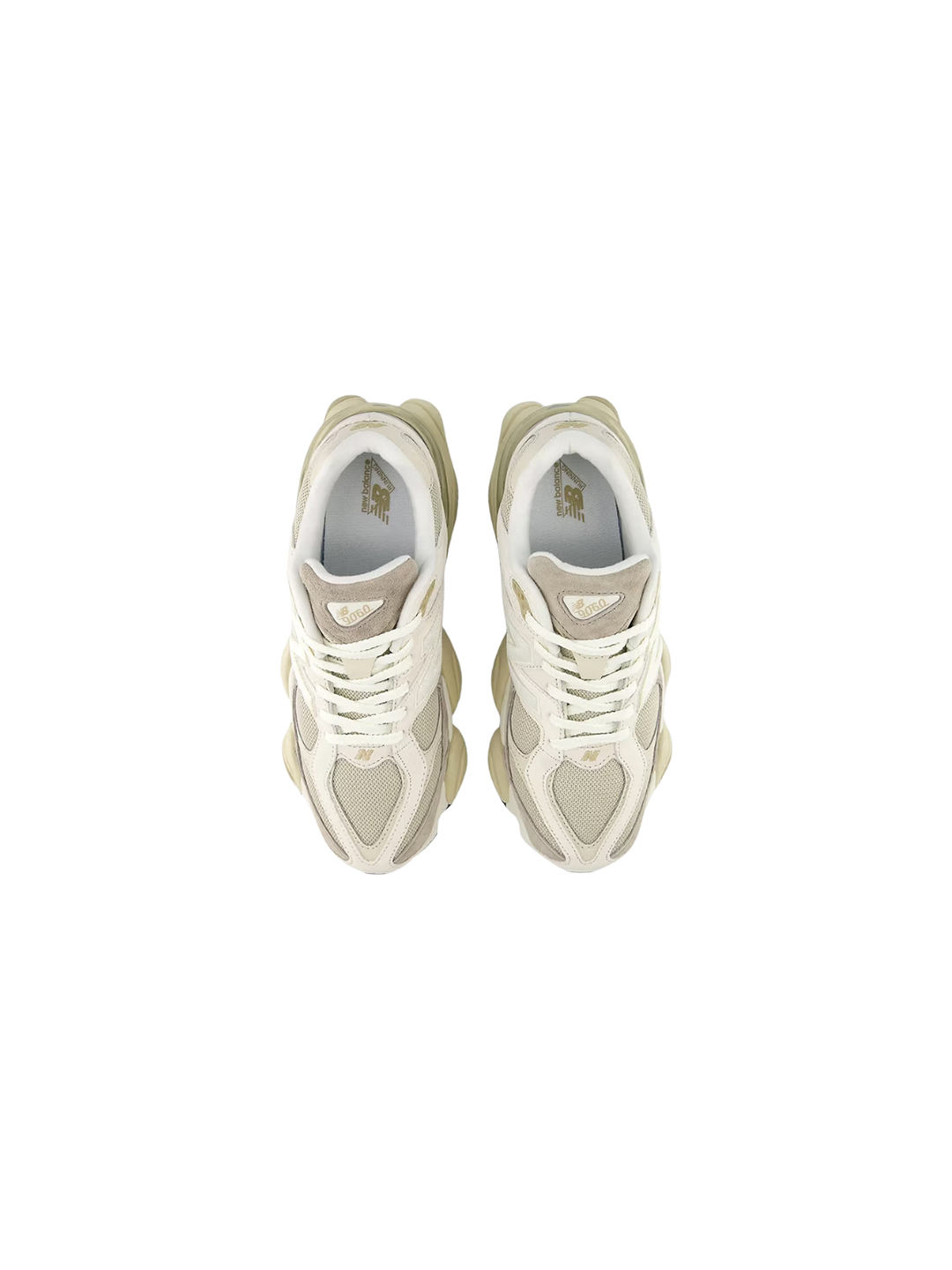 Кроссовки New Balance New Balance 9060, полнота 4 (RU)/ на узкую и среднюю стопу, размер 40, белый/молочный — фото 1