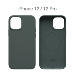 Силиконовый чехол COMMO Shield Case для iPhone 12/12 Pro с поддержкой беспроводной зарядки, Commo Dark Gray