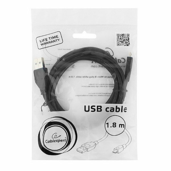 Кабель microUSB 1.8м Cablexpert CC-mUSB2-AMBM-6W круглый белый - фото №16