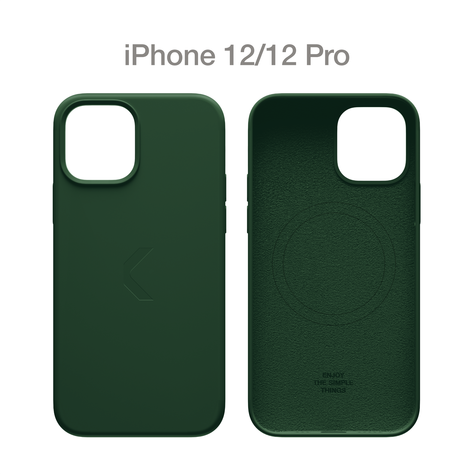 Силиконовый чехол COMMO Shield Case для iPhone 12/12 Pro с поддержкой беспроводной зарядки, Green