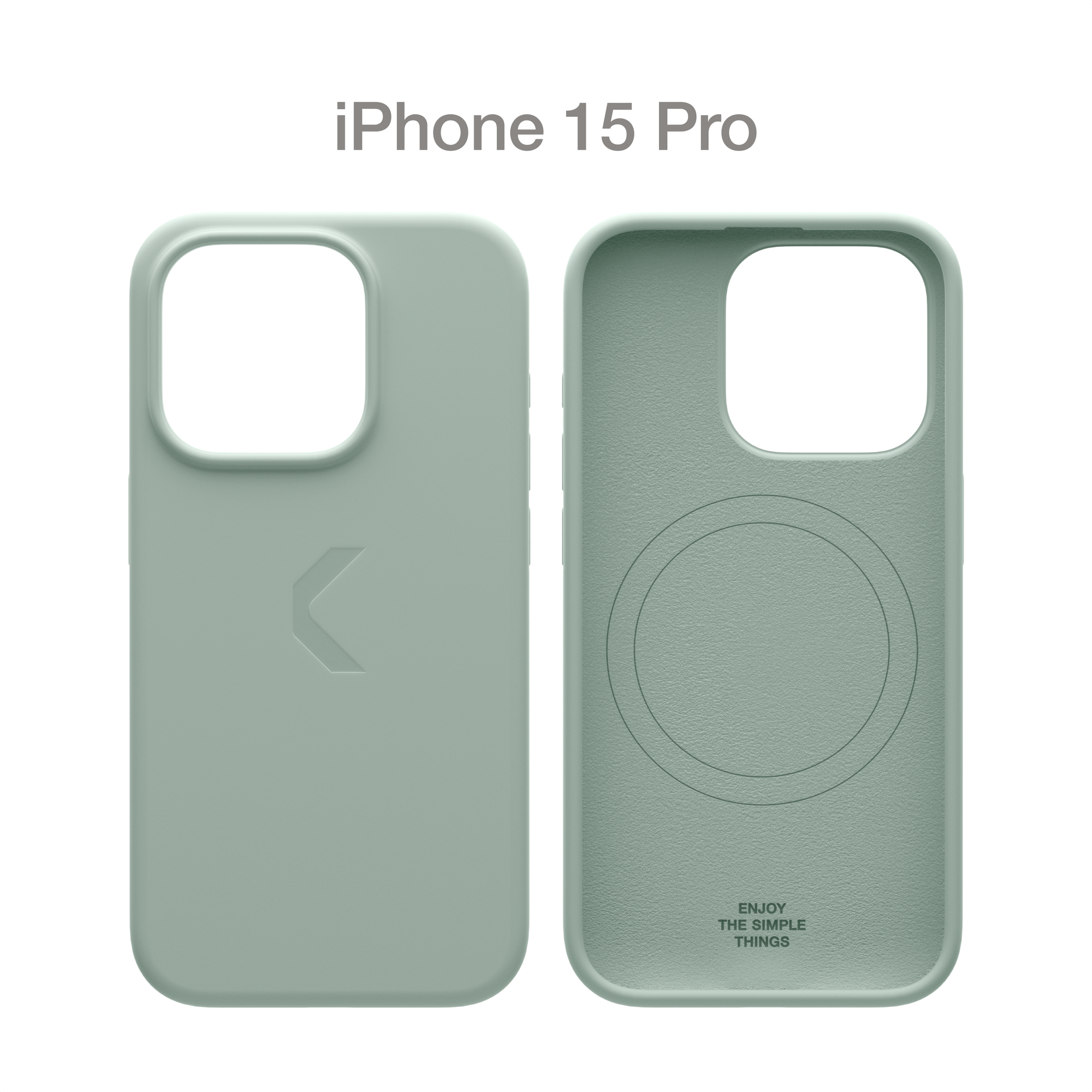 Силиконовый чехол COMMO Shield Case для iPhone 15 Pro с поддержкой беспроводной зарядки, Commo Gray