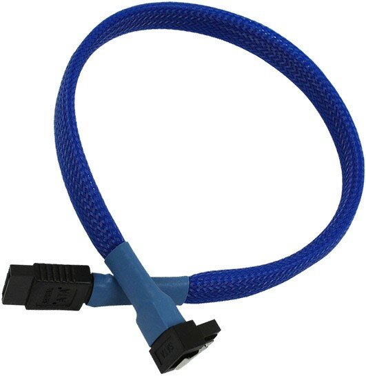 Кабель SATA Nanoxia 30см, Blue NXS6G3B
