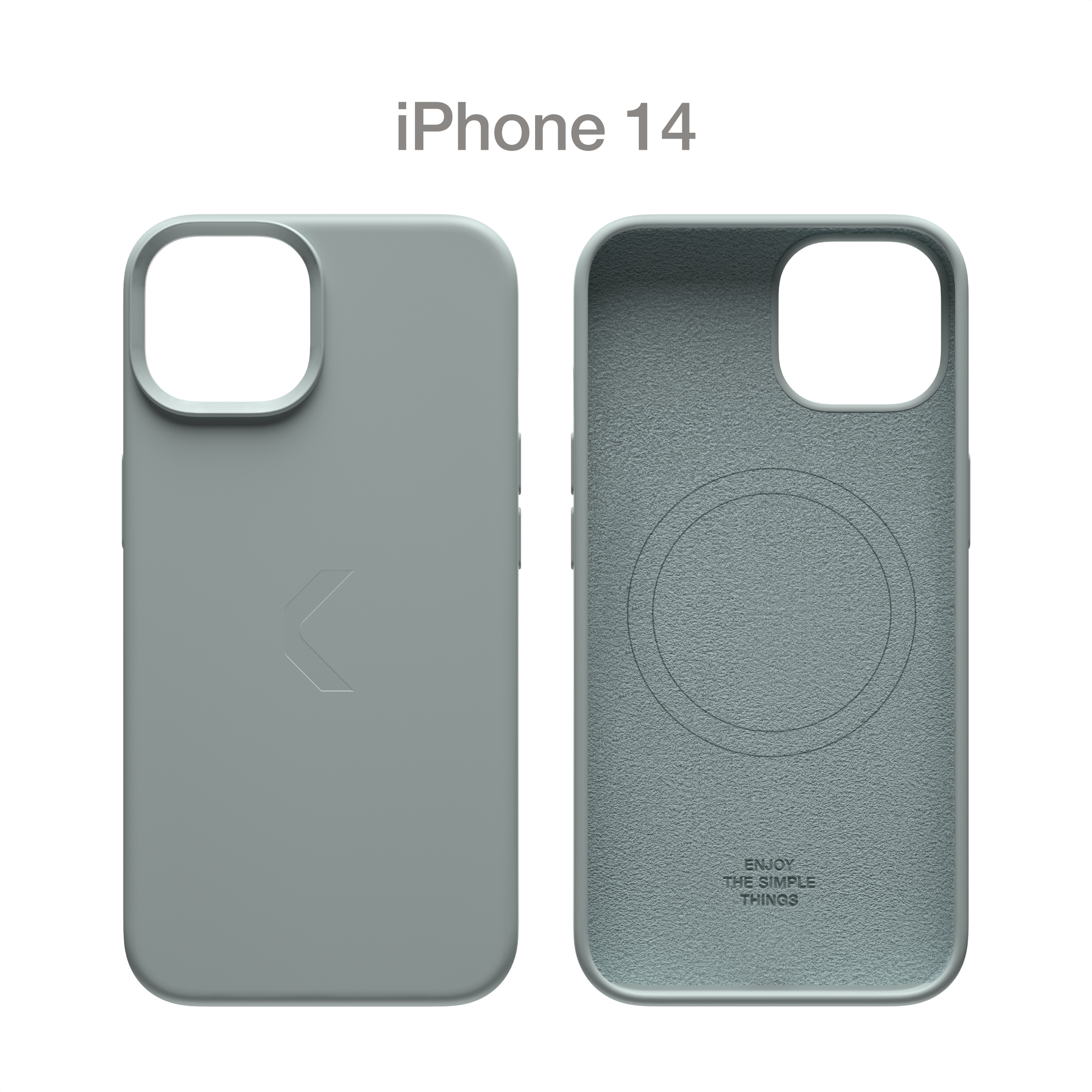 Силиконовый чехол COMMO Shield Case для iPhone 14 с поддержкой беспроводной зарядки, Commo Gray