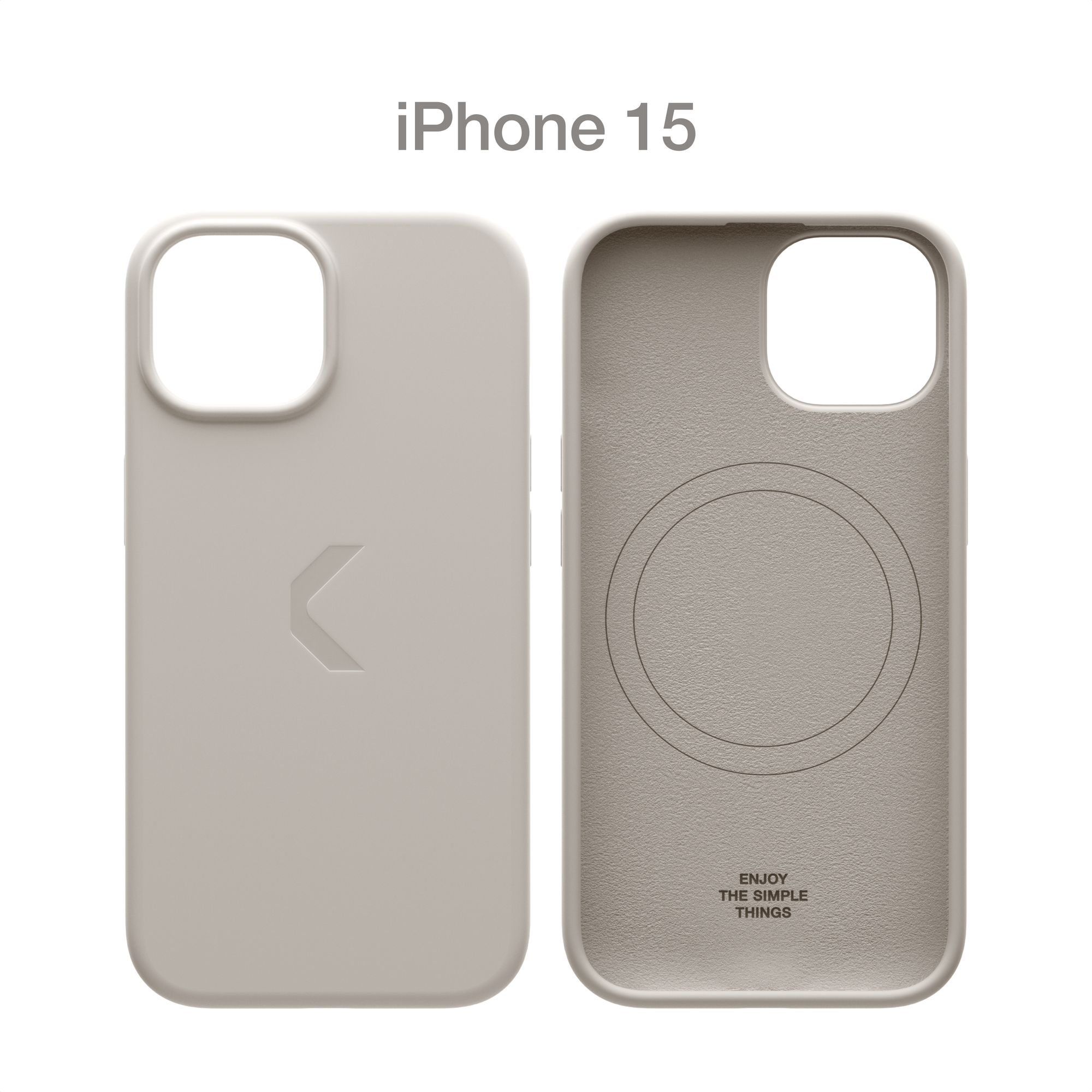 Силиконовый чехол COMMO Shield Case для iPhone 15, с поддержкой беспроводной зарядки, Linen