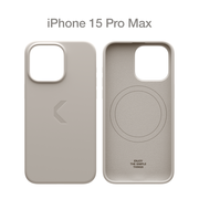Силиконовый чехол COMMO Shield Case для iPhone 15 Pro Max, с поддержкой беспроводной зарядки, Linen