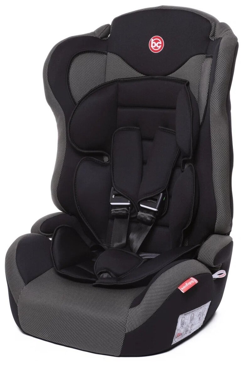 Baby Care Детское автомобильное кресло Upiter Plus гр I/II/III, 9-36кг, (1-12лет), Черный/Карбон