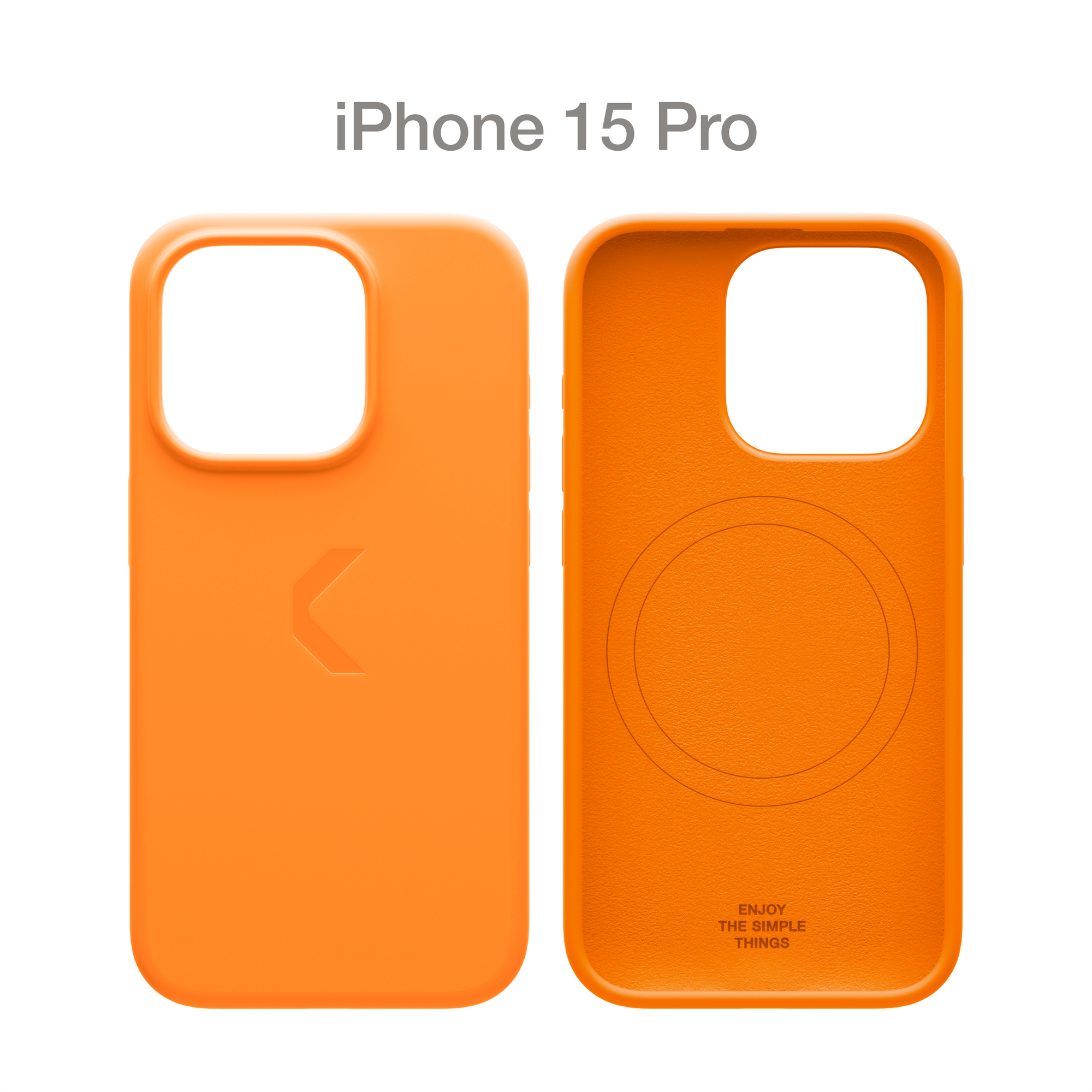 Защитный чехол COMMO Shield для Apple iPhone 15 Pro, с магнитным кольцом, Mandarin (Orange)