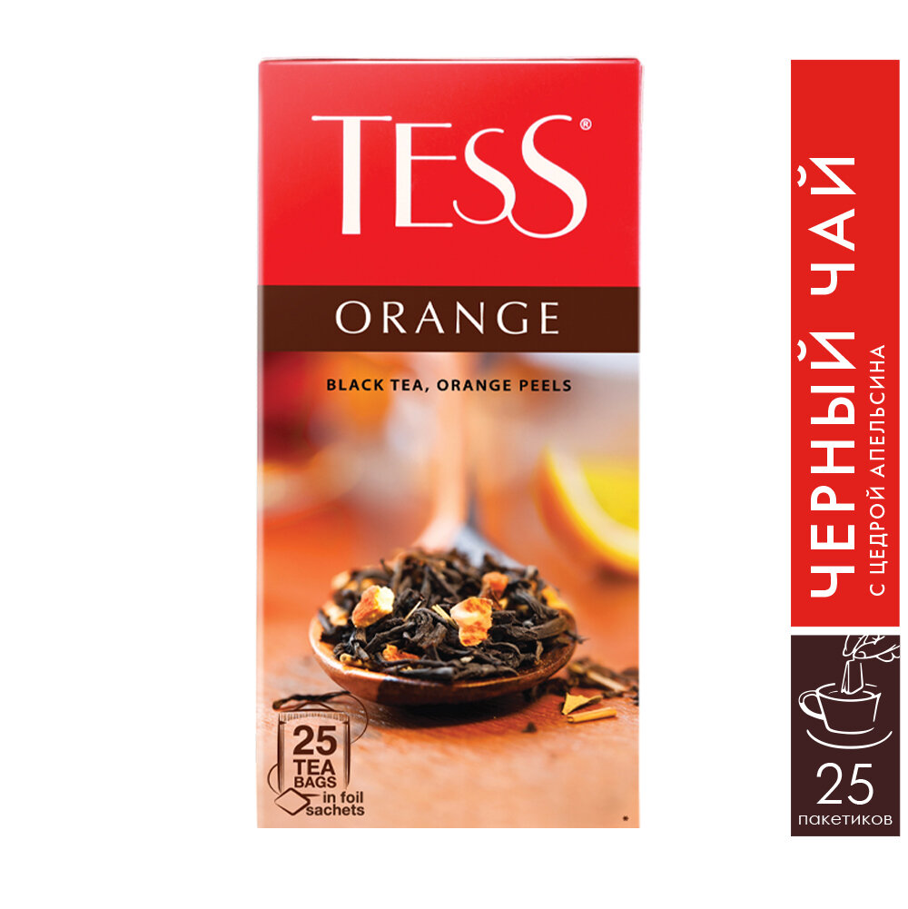 Чай черный Tess Orange в пакетиках