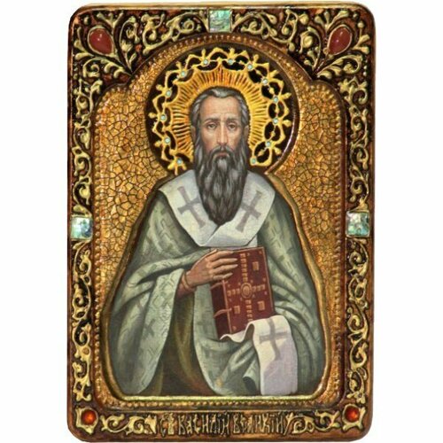 Икона Василий Великий писаная, арт ИРП-638 икона василий великий арт ирп 436