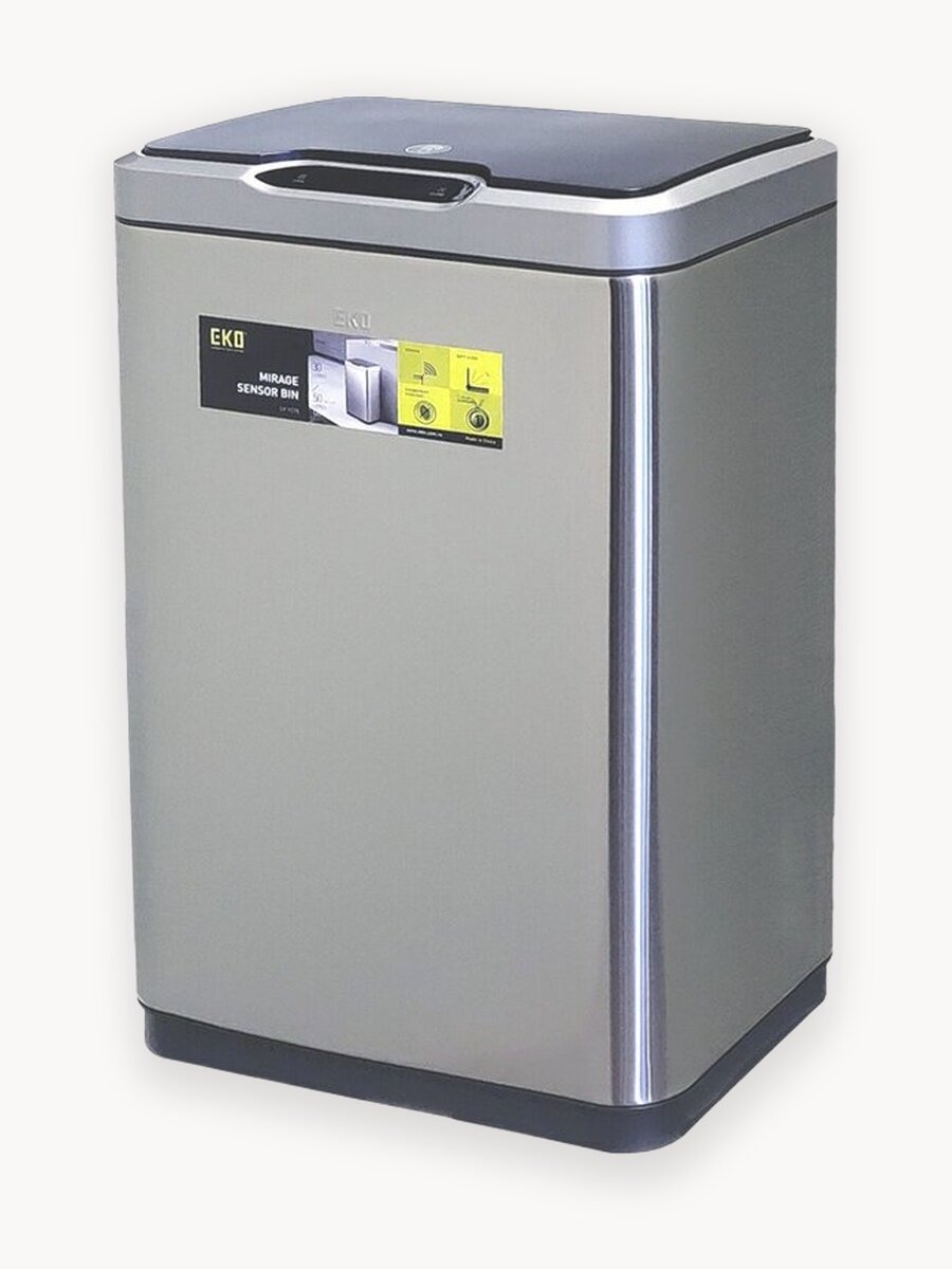 Мусорное ведро EKO сенсорное 30 литров MIRAGE, благородная нержавеющая сталь