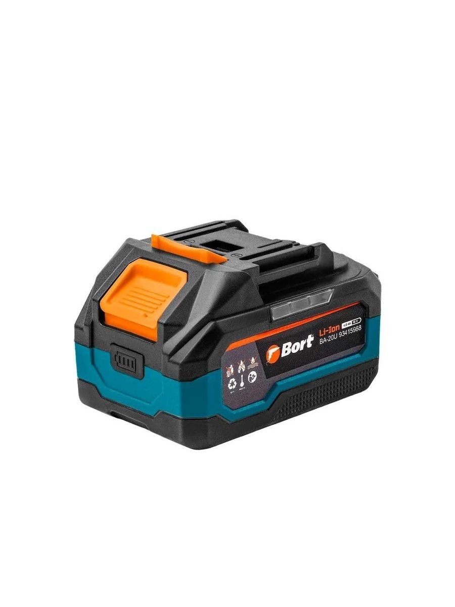 Батарея аккумуляторная Bort BA-20U, 18В, 4Ач, Li-Ion (93415988)