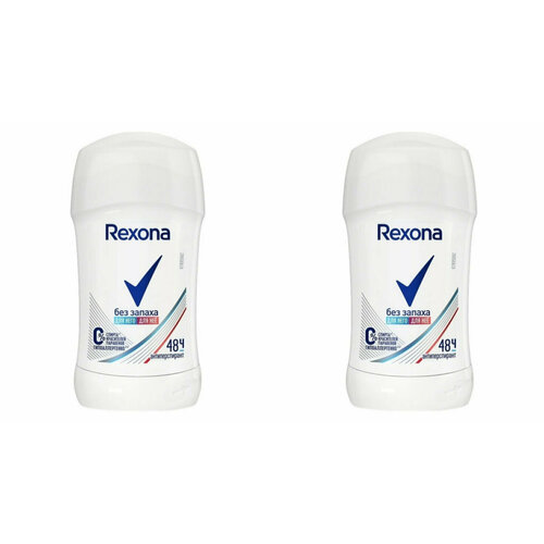 Дезодорант женский, Rexona, чистая защита, 40 мл, 2 шт дезодорант rexona чистая защита