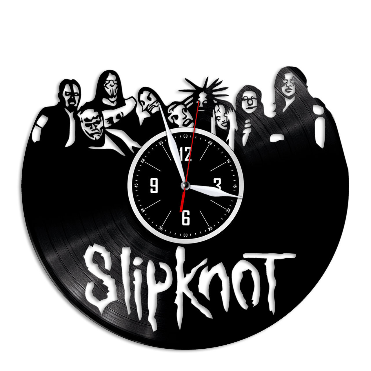 Slipknot - настенные часы из виниловой пластинки