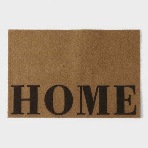 Коврик придверный Доляна Home, без окантовки, 40×60 см бежевый