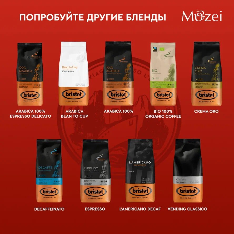 Кофе молотый Bristot Classico жаренный 250г Procaffe - фото №10