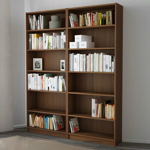 Стеллаж Стоп Мебель Билли 03 размер 160х202х28 Орех Экко 13580₽