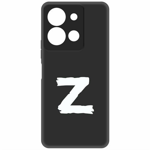 Чехол-накладка Krutoff Soft Case Z для Vivo Y36 черный чехол накладка krutoff soft case икра для vivo y36 черный