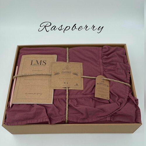 Комплект постельного белья LIMASSO HOME CONCEPT, Вареный хлопок, Евро, наволочки 50x70, Классический