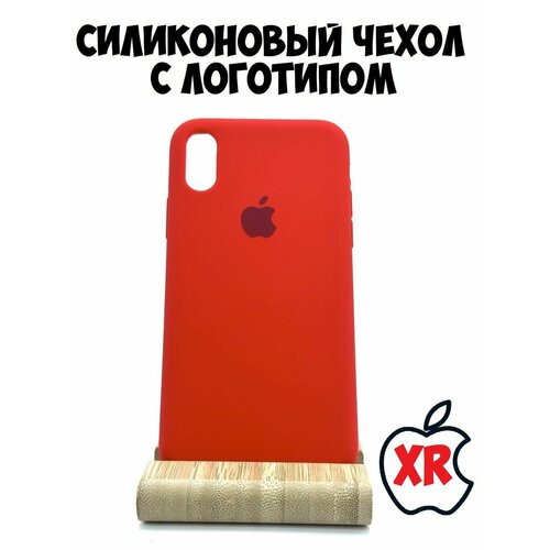 Силиконовый чехол для iPhone XR красный