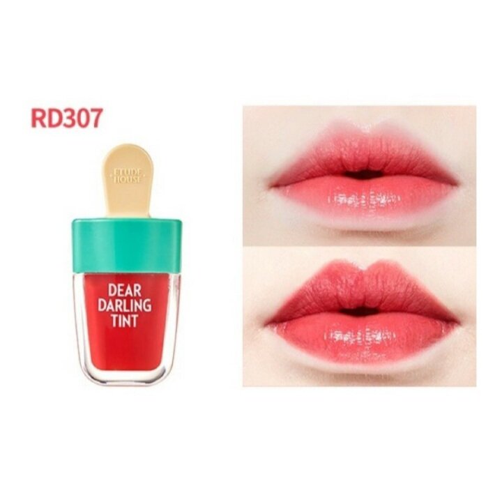 Увлажняющий гелевый тинт для губ Dear Darling Water Gel Tint Shark Red Etude House - фото №19